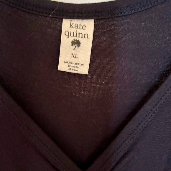 Kate Quinn Bamboo Viscose Black Long Sleeve Midi Dress - Picture 3 of 4